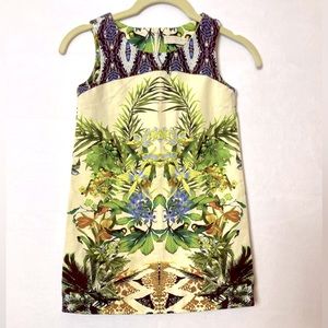 Zara Girls Darling Botanical Sleeveless Dress Size 7/8 NWOT